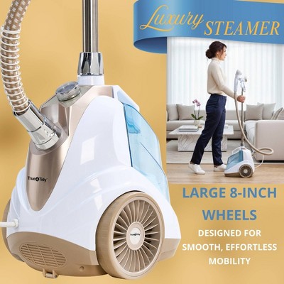 True & Tidy Luxury 10-Setting Upright Garment Steamer with Intelligent Automatic Shut-Off System Champagne (LOCAL PICKUP ONLY)