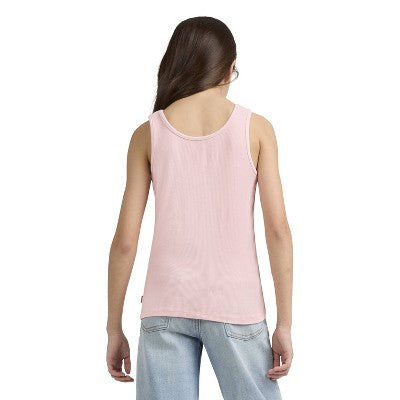 Levi's Girls' Cherry Embroidered Tank Top - Coral Pink L