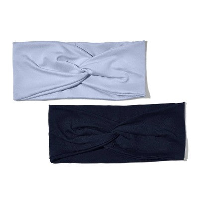 Kitsch-Mass Recycled Fabric Wide Twist Headbands - Garden Bouquet - 2ct