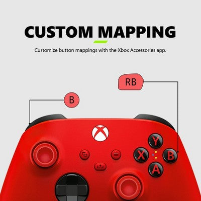 Xbox Series X|S Wireless Controller - Pulse Red: Microsoft, USB-C, Bluetooth, PC Compatible