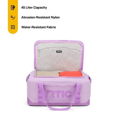 45L RTIC Outdoors Road Trip Structured Collapsible Duffel Bag Medium - Lavender
