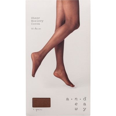 Women's 20D Sheer Tights - A New Day Cocoa L/XL