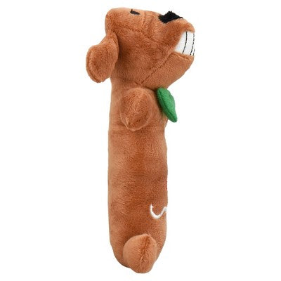 Multipet Gingerbread Loofa Dog Interactive Plush Toy