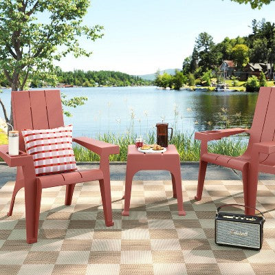 Resin Stackable Adirondack Chair Cinnamon - Room Essentials (LOCAL PICKUP ONLY)