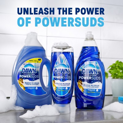 Dawn Platinum Plus PowerSuds Ez Squeeze Dish Soap - Fresh Rain - 17.4 fl oz