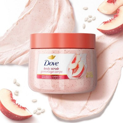 Dove Beauty Exfoliating Body Scrub - White Peach & Crushed Rice - 15oz