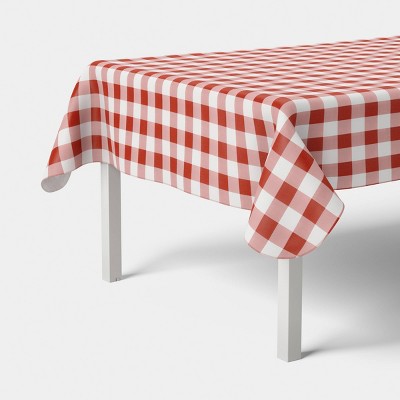 84"x60" Red Gingham Tablecloth - Room Essentials