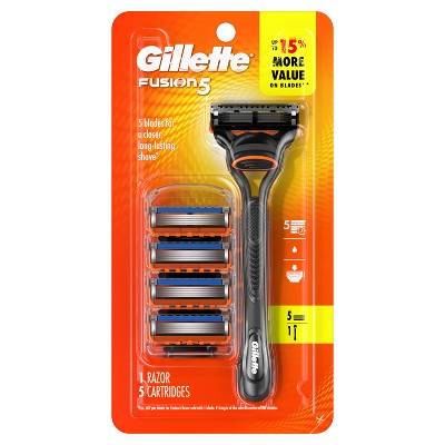 Gillette Fusion5 Value Pack Razor - Handle + 5 Blade Refills