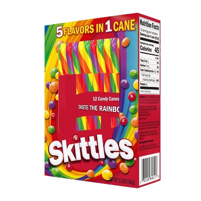 Skittles Christmas Candy Canes - 5.3oz / 12ct