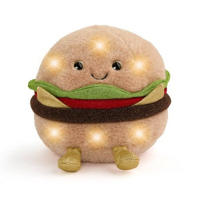 FAO Schwarz 11" Glow Brights Plush LED with Sound Burger
