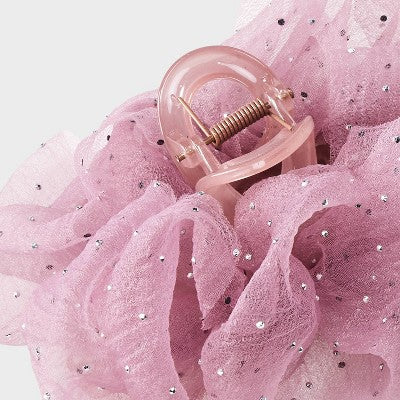Ruffle Hair Claw Clip - Wild Fable Pink