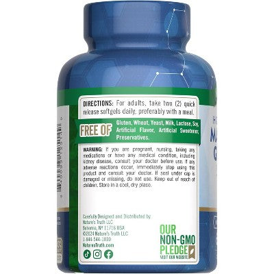 Nature's Truth Magnesium Glycinate Softgels | 250mg | 60 Pills