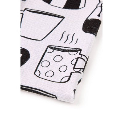 Geometry Kitchen Tea Towel Brewed