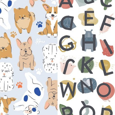 The Honest Company Clean Conscious Disposable Diapers - All The Letters & It's A Pawty - Size 6 - 40ct