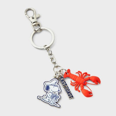 Girls' Snoopy Key Charm - White