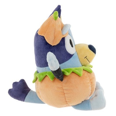 12" Bluey Halloween Pumpkin Plush: Animal Adventure Stuffed Character, Polyester Material, 0.5 lb