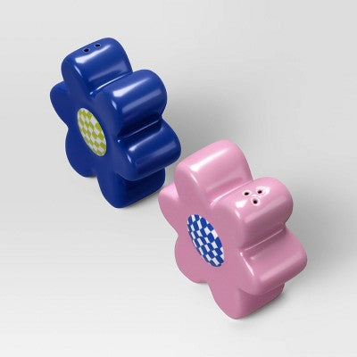 Novelty Salt and Pepper Shaker Set Purple Flower - Room Essentials