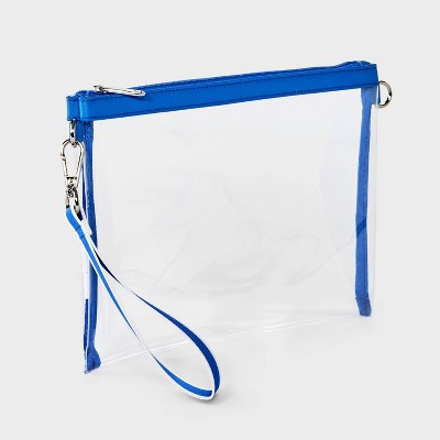 Game Day Clear Wristlet Clutch - Wild Fable Dark Blue