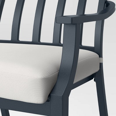 Fairmont 2pk Stationary Patio Dining Chairs: Weather-Resistant, Powder-Coated Steel Frame - Threshold (LOCAL PICKUP ONLY)