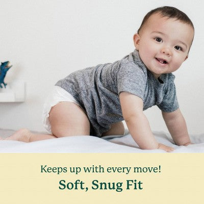 EcoPeaCo. Bamboo Disposable Diapers Made with Organic Bamboo and Viscose - Trial and Travel - Size 3 - 8ct