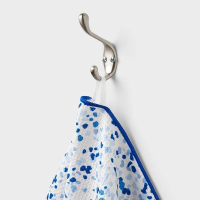 Waffle Splatter Hand Towel Blue - Room Essentials