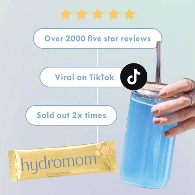 Boobie HydroMom Electrolyte Drink Mix - Blue Raspberry - 6.3oz/15ct