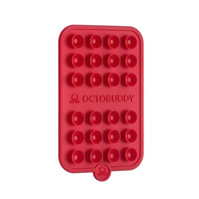 Octobuddy Silicone Suction Cup Phone Case Mount Double-Sided - Red
