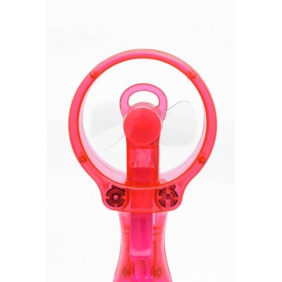 O2COOL Deluxe Handheld Misting Fan Colors May Vary: Portable Personal Spray Fan, Battery Operated, Smooth Plastic Finish
