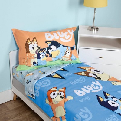 Bluey Kids' 4pc Toddler Bed Set
