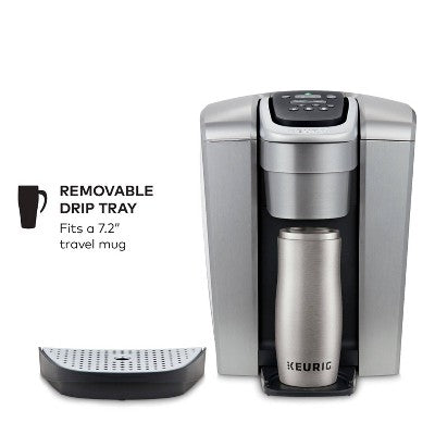 Keurig K-Elite Single-Serve K-Cup Pod Coffee Maker with Iced Coffee Setting - Silver: 75 oz Capacity, Dishwasher-Safe Parts