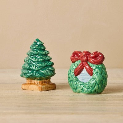 John Derian for Target 2pc Stoneware Figural Salt and Pepper Shaker Set