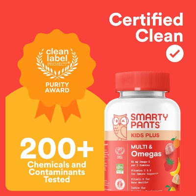 SmartyPants Kids Plus Multivitamin & Omegas Gummies - 60ct EXP: