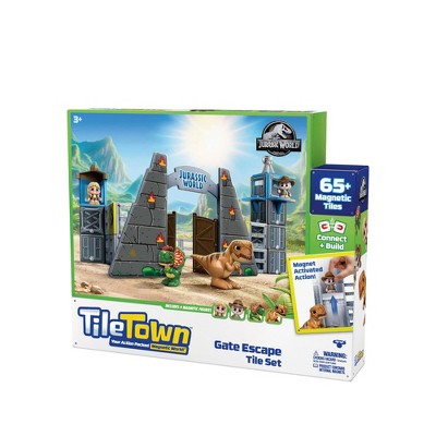 Tile Town Jurassic World 'Dino Escape' Magnetic Tiles Playset