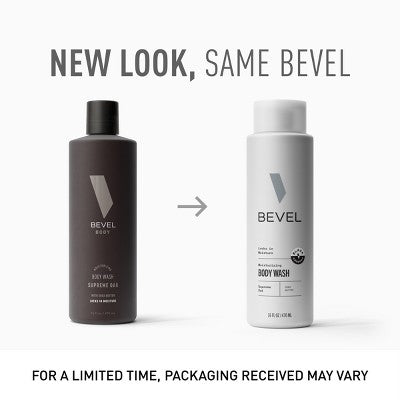 Bevel Men's Body Wash, Moisturizing, Supreme Oak with Shea Butter - 16 fl oz