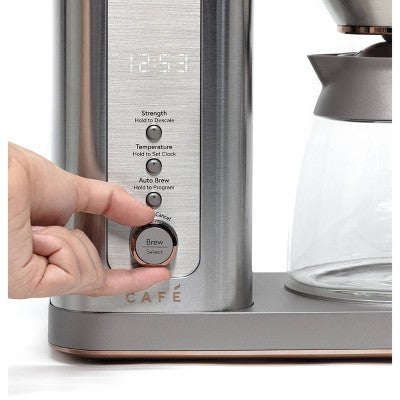 GE Appliances CAFE Specialty Drip Coffee Maker with Glass Carafe Stainless Steel