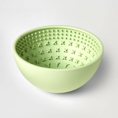 Lick Mat Slow Feed Soother Wobble Dog Bowl - 4 Cups - Green - Boots & Barkley