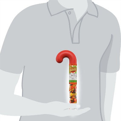 Reese's Pieces Peanut Butter Filled Plastic Cane Christmas Candy - 1.4oz