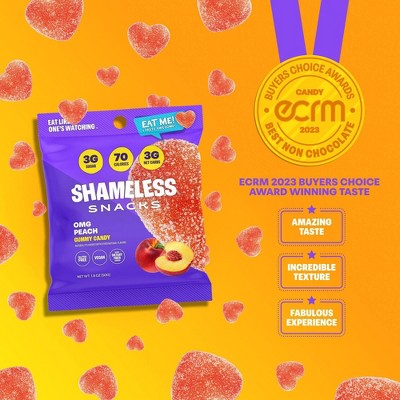 Shameless Snacks OMG Peach Low Calorie Keto Gummies - 1.8oz