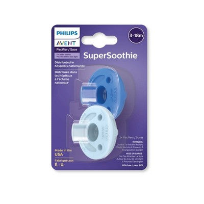 Philips Avent Soothie 3-18m - Sky Blue/Light Blue - 2pk