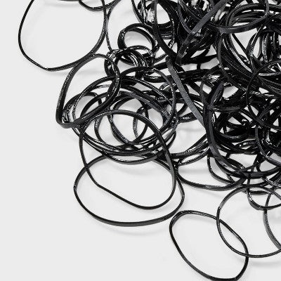 Kids' Medium Polybands - 500pc - Black - Cat & Jack