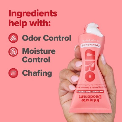 O Positiv URO Intimate Deodorant Cream - Fragrance Free - 3oz
