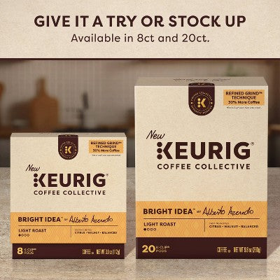 Keurig Coffee Collective Bright Idea Light Roast K-Cup Coffee Pods - 8ct (LOCAL PICKUP ONLY)