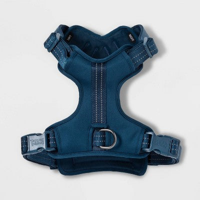 Reflective Comfort Dog Harness - L - Navy - Boots & Barkley: Nylon, Reflective, Maximum Weight 90 lbs