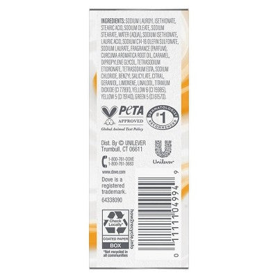 Dove Beauty Plant Based Turmeric Bar Soap - Turmeric & Lemon Drop - 5oz