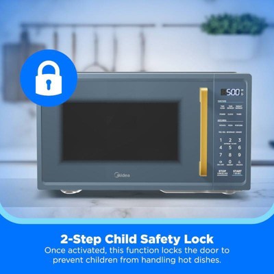 Midea 0.9 cu ft 900W Microwave Oven with Child Lock Door Midnight Blue (LOCAL PICKUP ONLY)