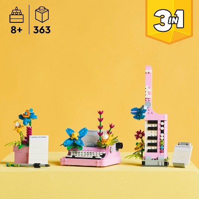 LEGO Creator 3 in 1 Typewriter with Flowers Building Toy 31169