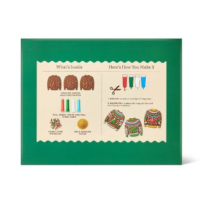 Christmas Three Chocolate Ugly Sweaters Decorating Kit - 8.6oz/3ct - Favorite Day