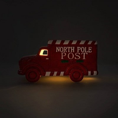 LED Ceramic Postal Truck - Bullseye's Playground