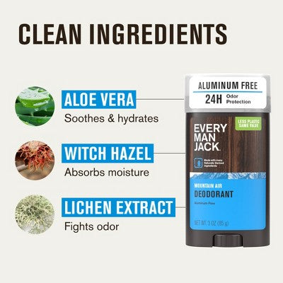 Every Man Jack Deodorant - Mountain Air - 3oz