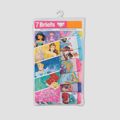 Girls' Disney Princess 7pk Underwear - 8
